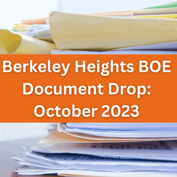 Berkeley Heights BOE Document Drop October 2023