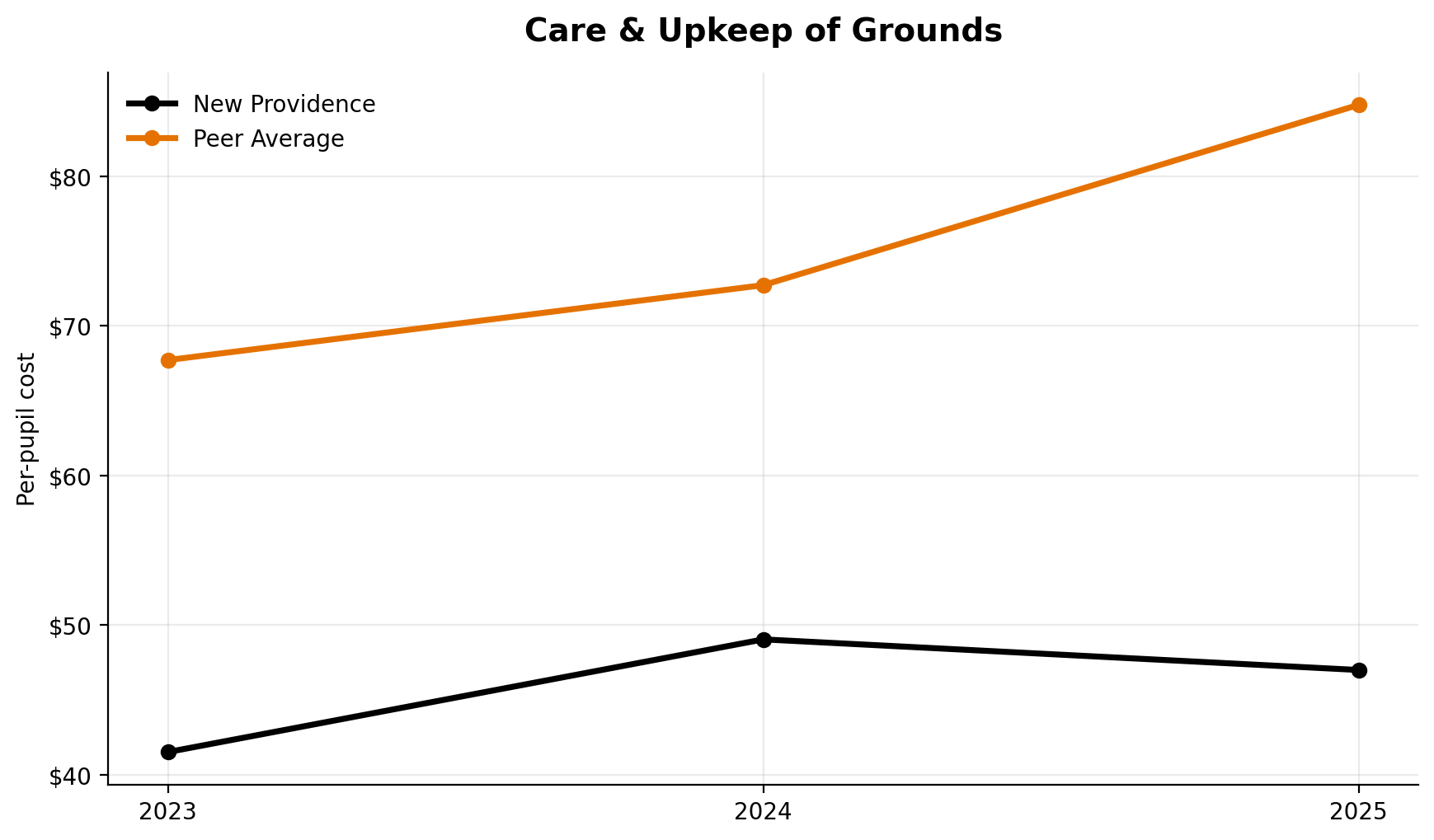 Care and upkeep of grounds trend for New Providence