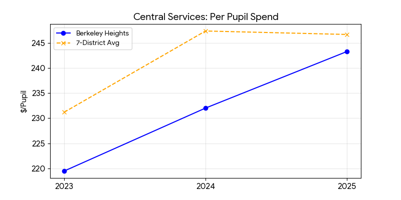 Central services trend for Berkeley Heights