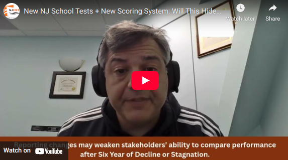 YouTube video on New Jersey school tests and new scoring system
